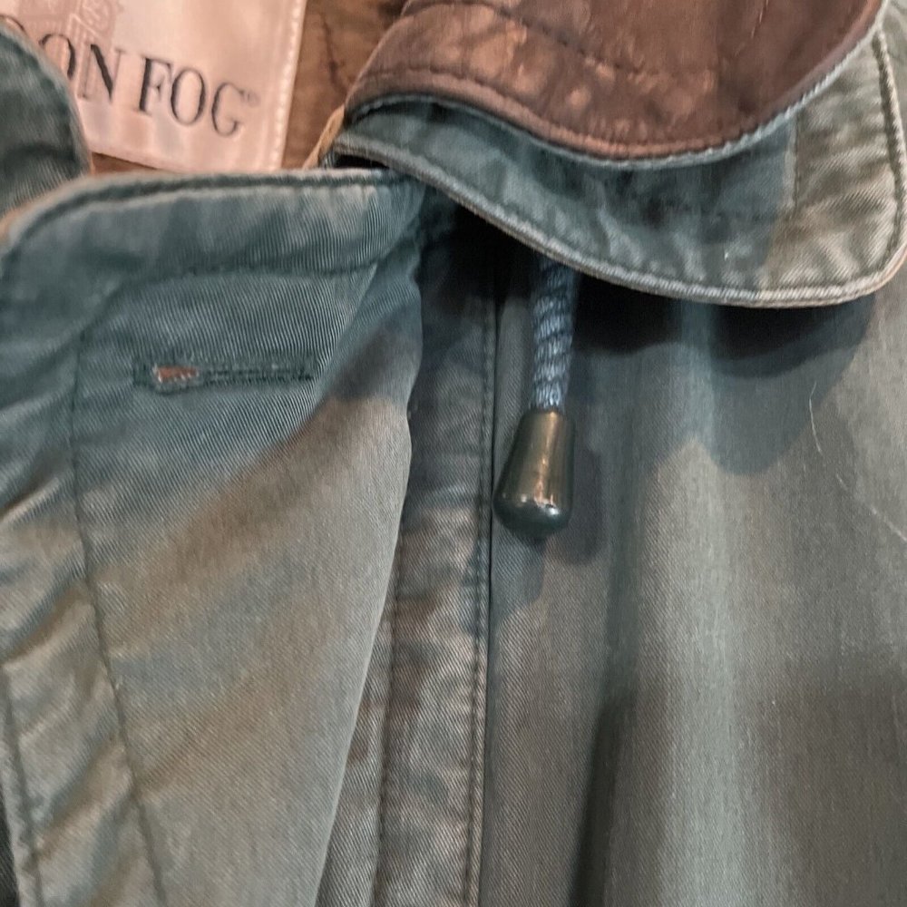 Vtg Women's Towne London Fog Green/Brown Jacket w/Zip In Lining Medium Pockets - Picture 11 of 15